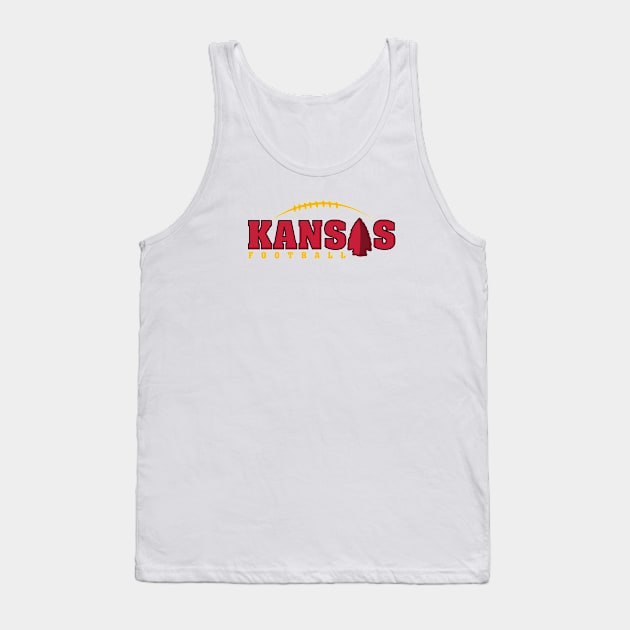 Kansas City Football Team Color Tank Top by Toogoo